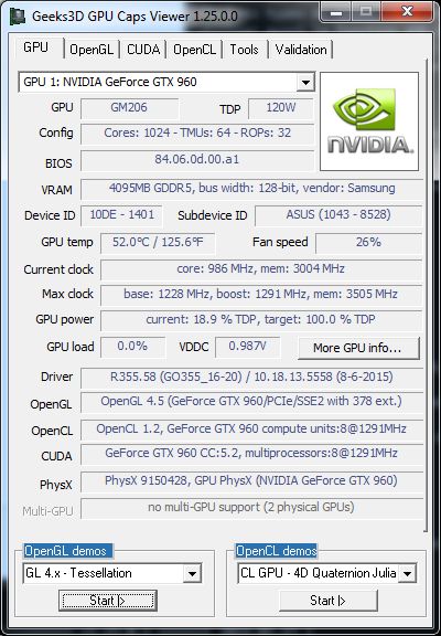 GPU Caps Viewer 1.25.0
