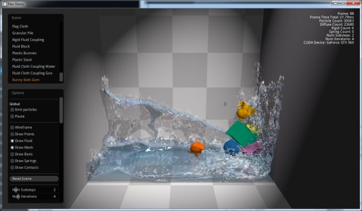 NVIDIA FleX 0.9.0