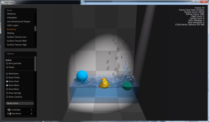 NVIDIA FleX 0.9.0