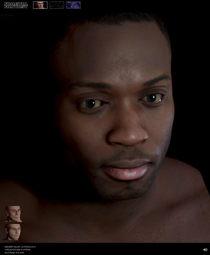 WebGL - Uncanny Valley - Head rendering
