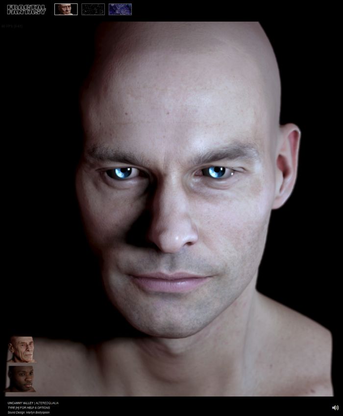 WebGL - Uncanny Valley - Head rendering