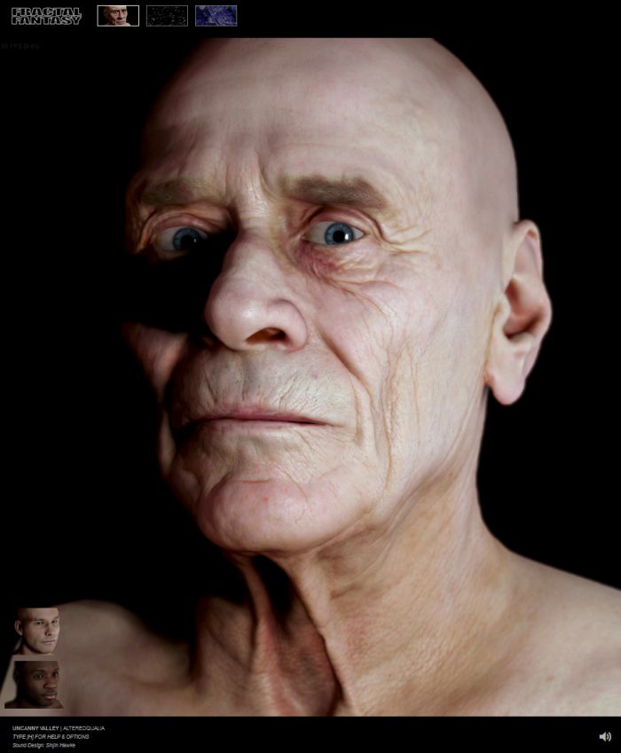 WebGL - Uncanny Valley - Head rendering