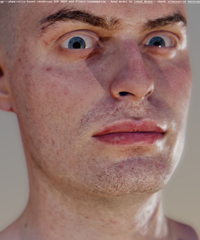WebGL - Uncanny Valley - Head rendering