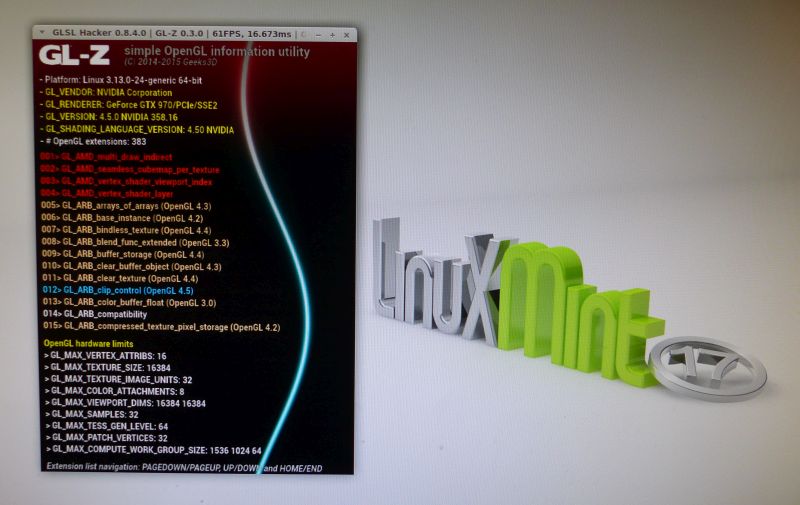 Linux Mint 17 - GL-Z utility