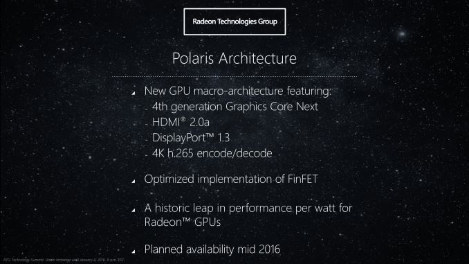 AMD Polaris 16/14 nm GPU Architecture