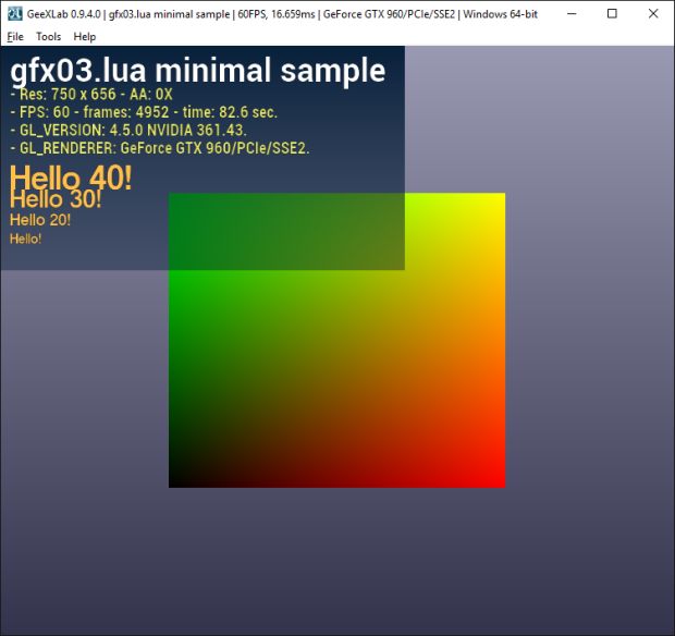gfx03.lua lib - mininal demo