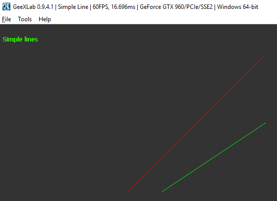 How to draw lines with GeeXLab