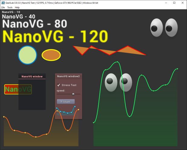 GeeXLab - NanoVG demo