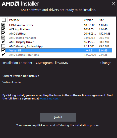 Amd vulkan driver cheap windows 10 download