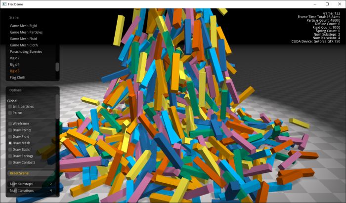 NVIDIA FleX demo