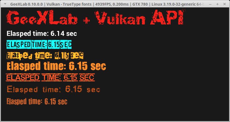 GeeXLab + TrueType fonts + Vulkan