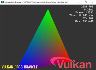 GPU Caps Viewer - GeeXLab SDK - Vulkan demo