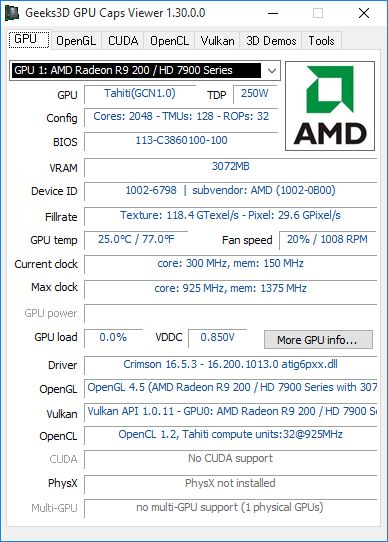 GPU Caps Viewer 1.30.0