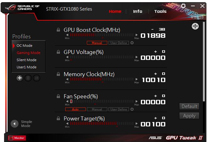 ASUS GPU Tweak