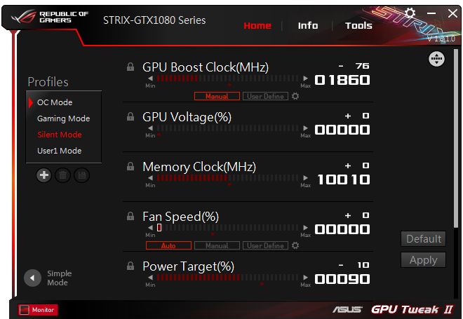 ASUS GPU Tweak