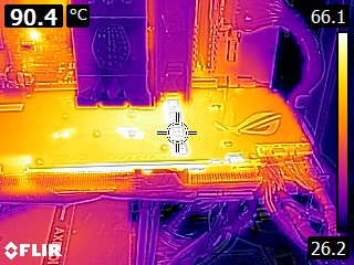 ASUS Strix GTX 1080 - Thermal imaging under full stress