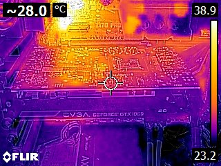 EVGA GTX 1060 SC - Thermal imaging at idle