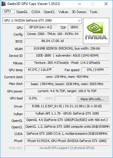 Nvidia 398.11 sales