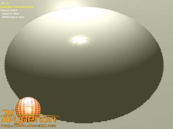 Uncompressed and non-normalized Bump Map