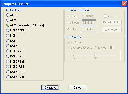 ATI 3Dc ATI2N alternate xy swizzled bump map