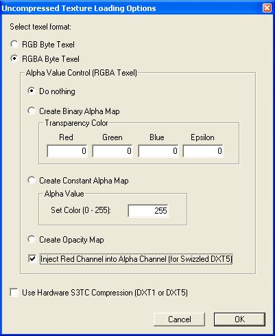 DXTViewer - Bump Map Compression Swizzled DXT 5